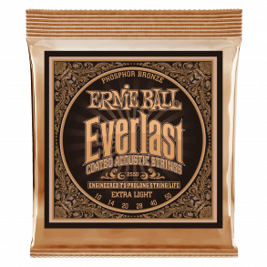 Ernie Ball 2550 Extra Light - Coated Phosphor Bronze Acoustic western-strenge 010-050