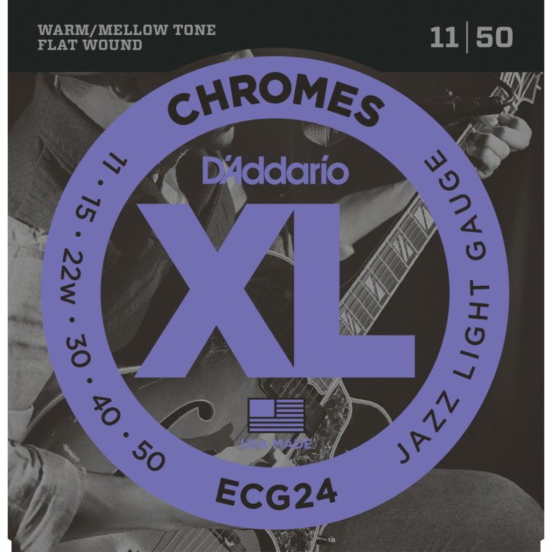 D'Addario ECG24 Flat Wound 0.11 - 0.50