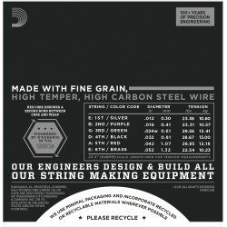 D'Addario ECG25 Flat Wound 0.12 - 0.52