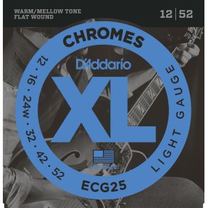 D'Addario ECG25 Flat Wound 0.12 - 0.52
