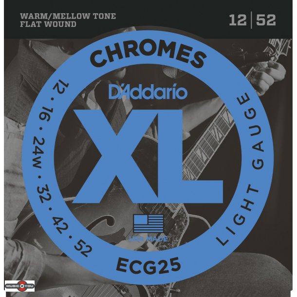 D'Addario ECG25 Flat Wound 0.12 - 0.52