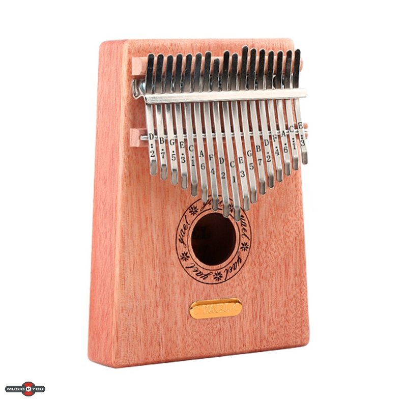 Kalimba i Solid Acacia med 17 toner