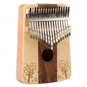 Kalimba i Solid Tr med 17 toner