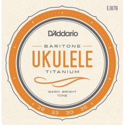 D'Addario EJ87B Bariton Ukulelestrenge Titanium