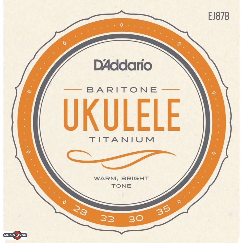 D'Addario EJ87B Bariton Ukulelestrenge Titanium