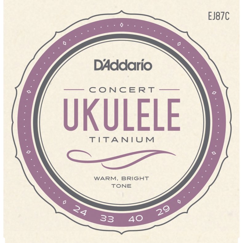 D'Addario EJ87C Concert Ukulelestrenge Titanium