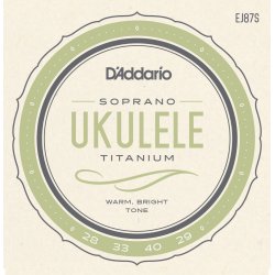 D'Addario EJ87S Sopran Ukulelestrenge Titanium