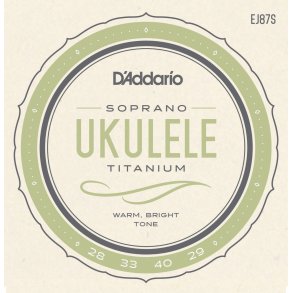 D'Addario EJ87S Sopran Ukulelestrenge Titanium