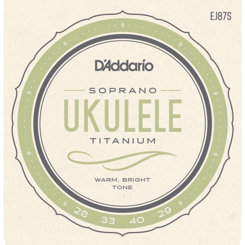 D'Addario EJ87S Sopran Ukulelestrenge Titanium