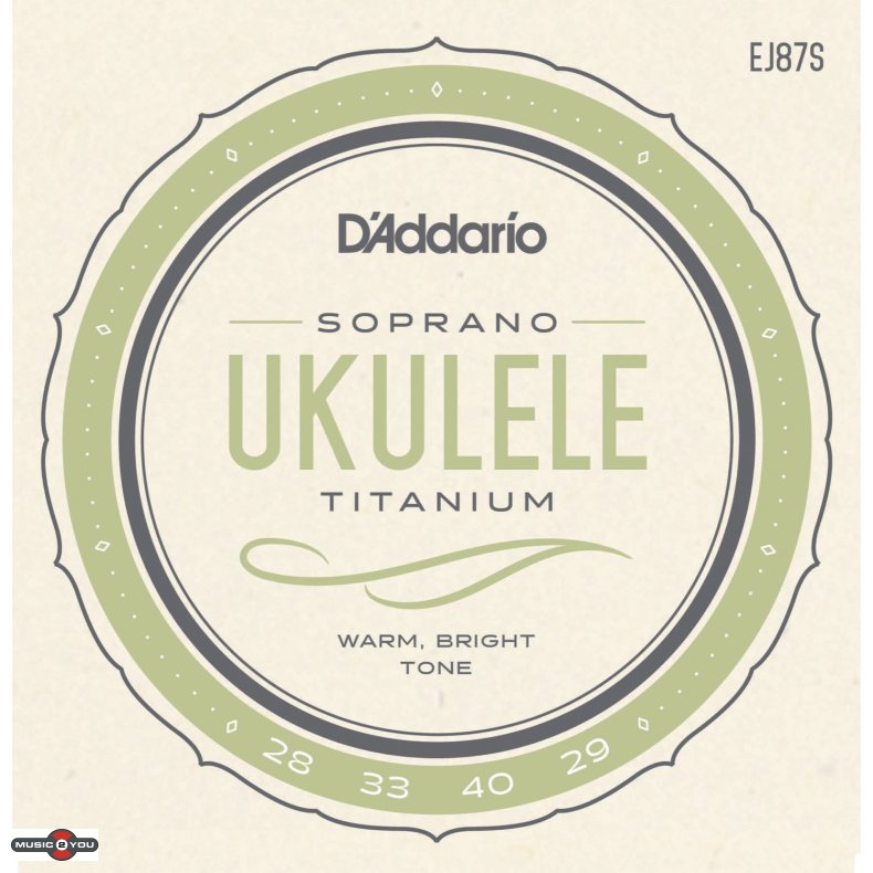 D'Addario EJ87S Sopran Ukulelestrenge Titanium