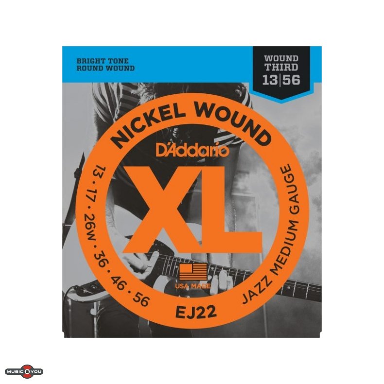 D'Addario EJ22 0.13 - 0.56