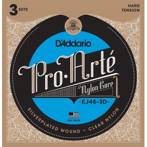 D'Addario EJ46 Pro Arte - Hard Tension 3 Pack