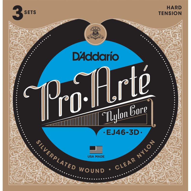 D'Addario EJ46 Pro Arte - Hard Tension 3 Pack