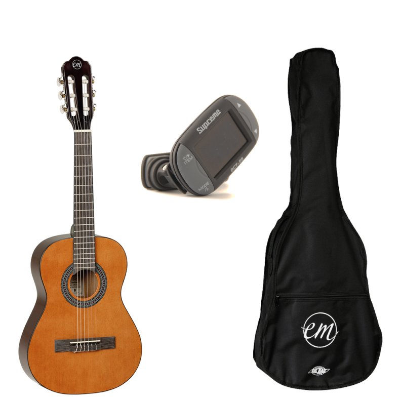 Tanglewood EMC1 1/2 Klassisk Brne Guitarpakke - Natur