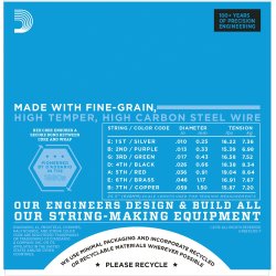 D'Addario EXL110-7 strenget 0.10 - 0.59