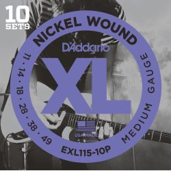 D'Addario EXL115 10 pack 0.11 - 0.49