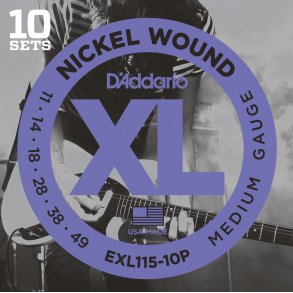 D'Addario EXL115 10 pack 0.11 - 0.49
