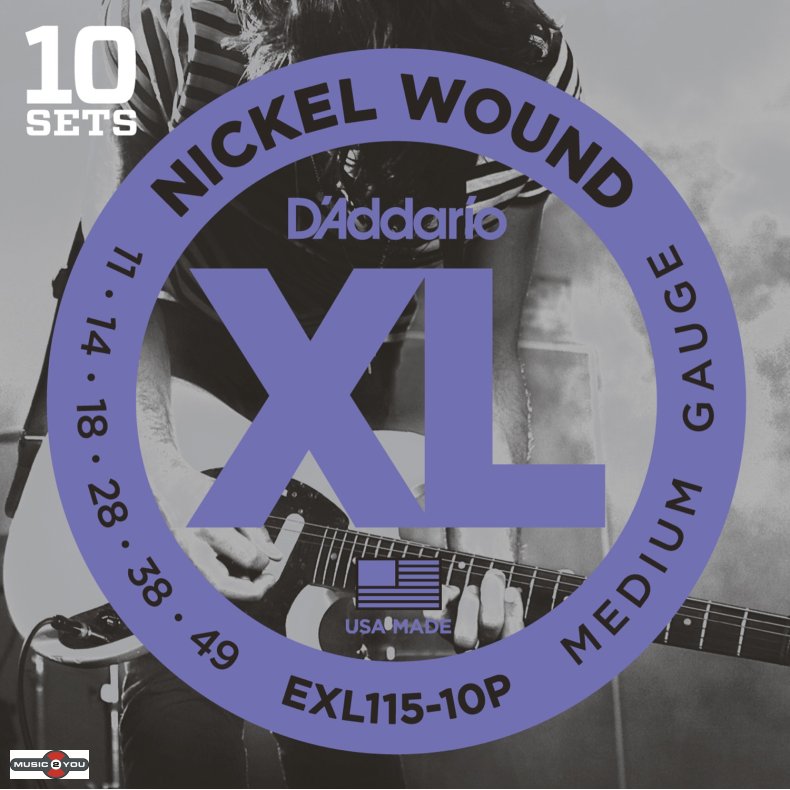 D'Addario EXL115 10 pack 0.11 - 0.49