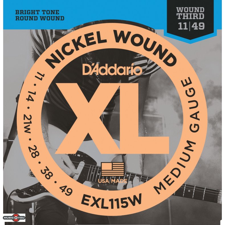 D'Addario EXL115W 0.11 - 0.49