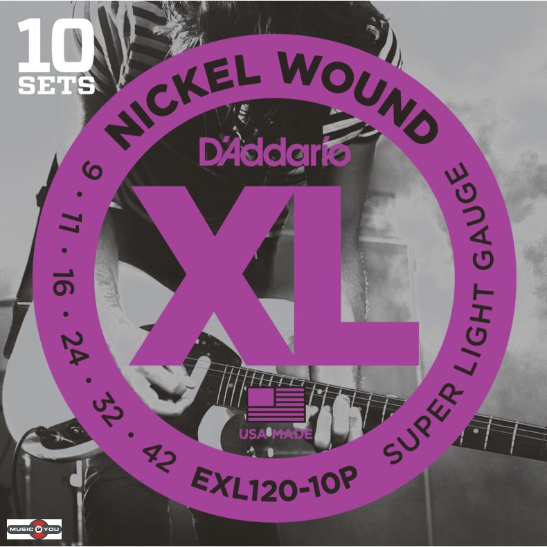 Daddario EXL120 10 pack 0.09 - 0.42