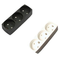 Elworks DK 3-Stikdse Med jord 250V/10A