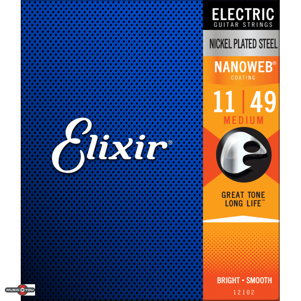 Elixir Nanoweb - El-guitar strenge 011-049 Medium