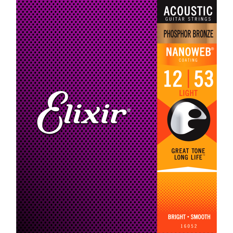 Elixir Nanoweb Phosphor Bronze - Western-strenge 012-053 Light