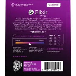 Elixir Nanoweb Phosphor Bronze - Western-strenge 012-053 Light