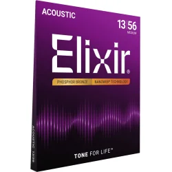 Elixir Nanoweb Phosphor Bronze - Western-strenge 013-056 Medium