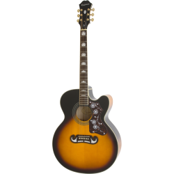 Epiphone J-200 EC Studio VS Western guitar - Vintage Sunburst