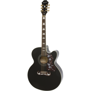 Epiphone J-200 EC Studio VS Western guitar - Sort