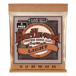 Ernie Ball 3548 - PSB Light Phosphor/Bronze Acoustic Western-strenge 011-052 - 3-Pack