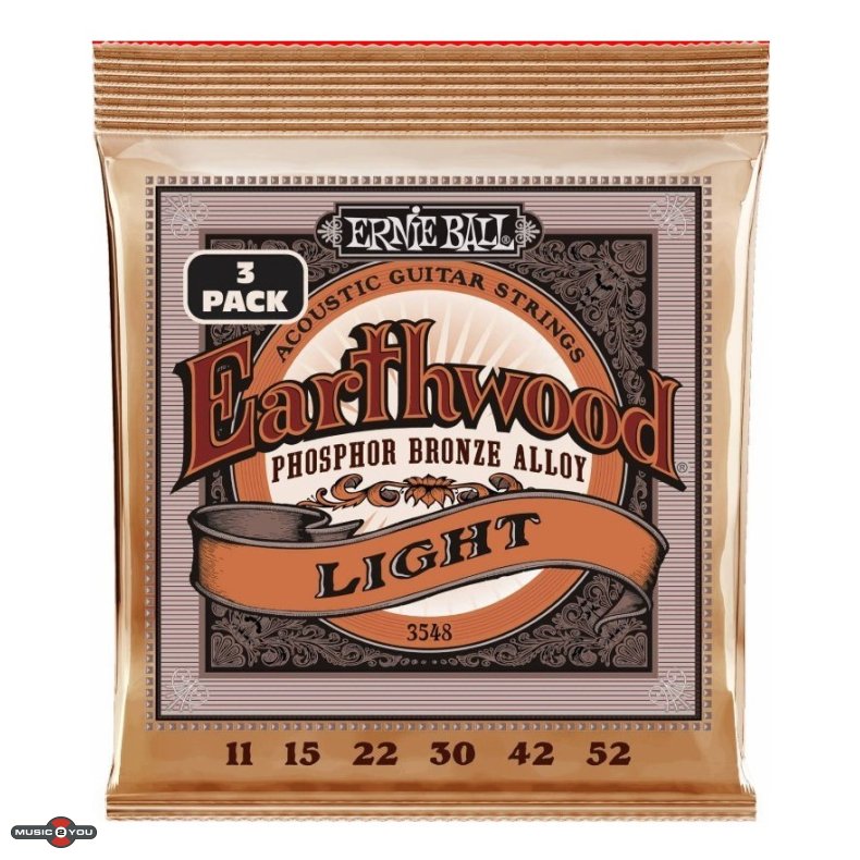 Ernie Ball 3548 - PSB Light Western-strenge 011-052 - 3-Pack