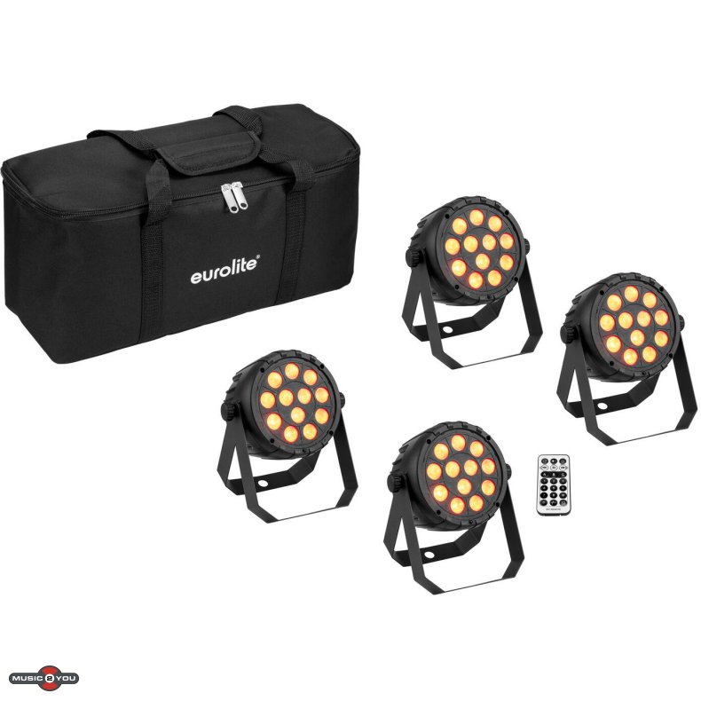 Eurolite St med 4 x LED Party Spot RGB/WW inkl. Taske