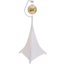 Eurolite Spejlkuglestativ med motor - 30 cm - Hvid