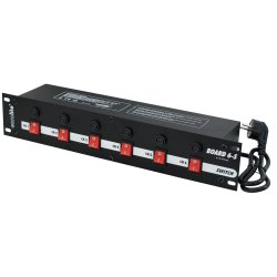 Eurolite Board 6-S - T�nd/Sluk-panel med Schuko chassis stik