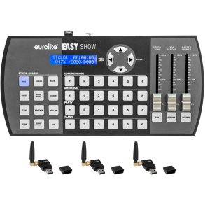 Eurolite EASY Show DMX styring med 3 stk QuickDMX tr�dl�s sender