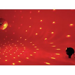 Eurolite Spejlkuglest 20cm inkl. Motor + LED RGB Spot