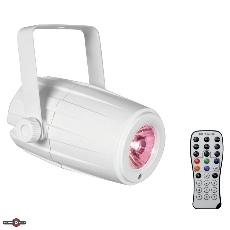Eurolite PST-5 QCL LED Spot med remote - Hvid