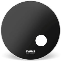 Evans BD22RONX 22" Bass Drum Onyx BK Stortromme Skind