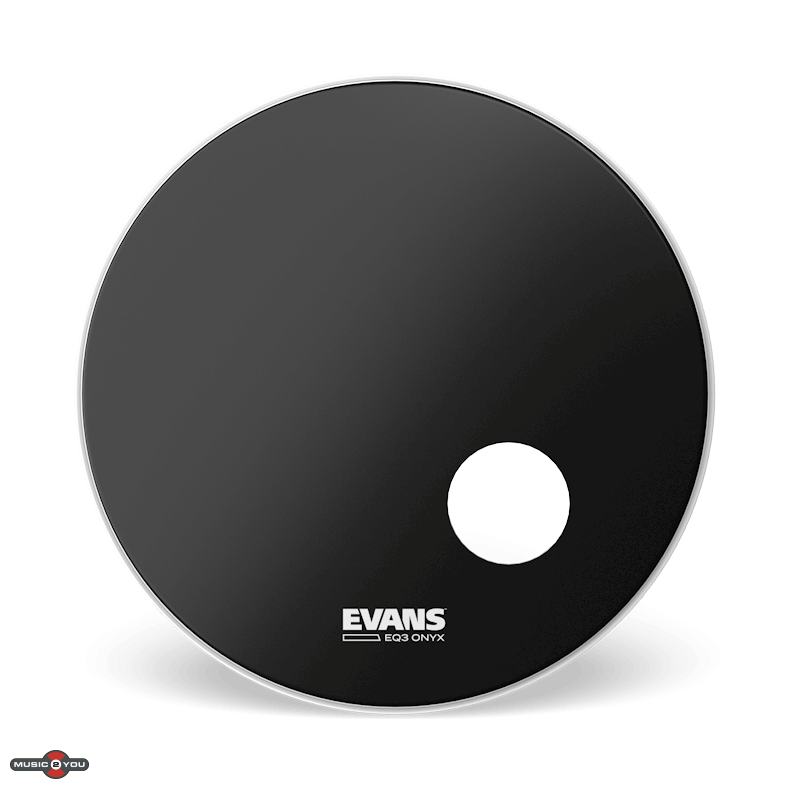 Evans BD22RONX 22" Bass Drum Onyx BK Stortromme Skind