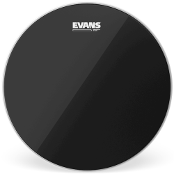 Evans Resonant Clear / Sort Coated Trommeskind