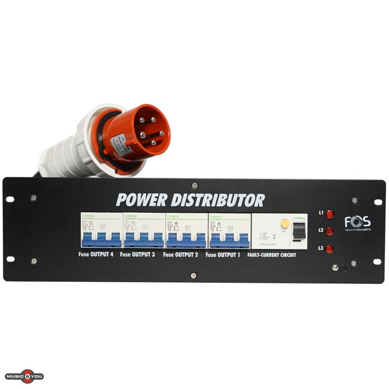 FOS FPB-265 PDU / Strm Distribution 19"/3unit - 63A