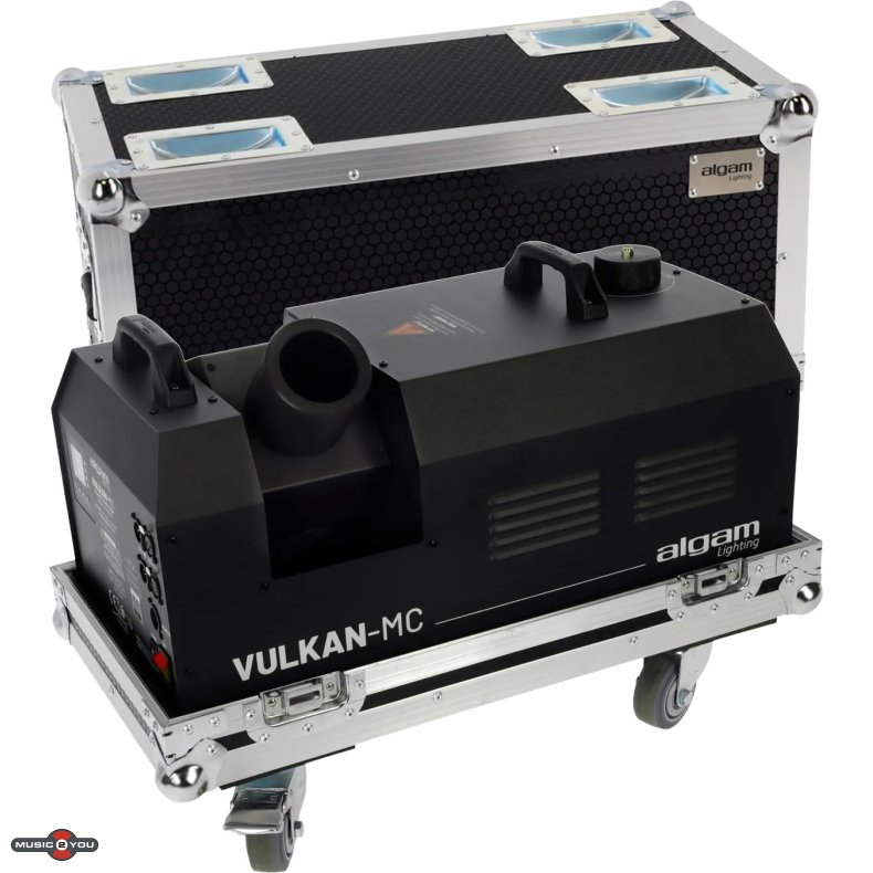 Algam Lighting Vulkan MC - R�gmaskine med Co2 effekt - 170� Roterende M. Flightcase - Bundle