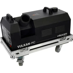 Algam Lighting Vulkan MC - R�gmaskine med Co2 effekt - 170� Roterende M. Flightcase - Bundle