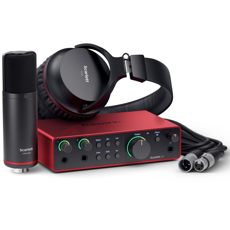 Focusrite Scarlett 2i2 Studio 4th Gen Lydkort Bundle