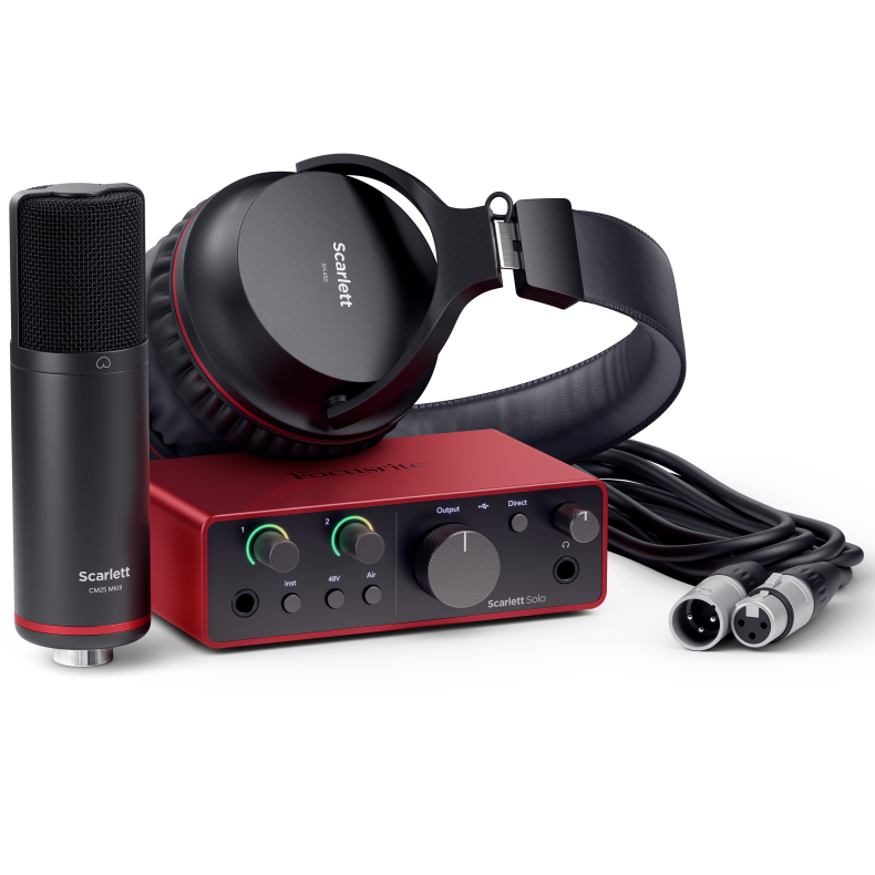 Focusrite Scarlett Solo Studio 4th Gen Lydkort Bundle