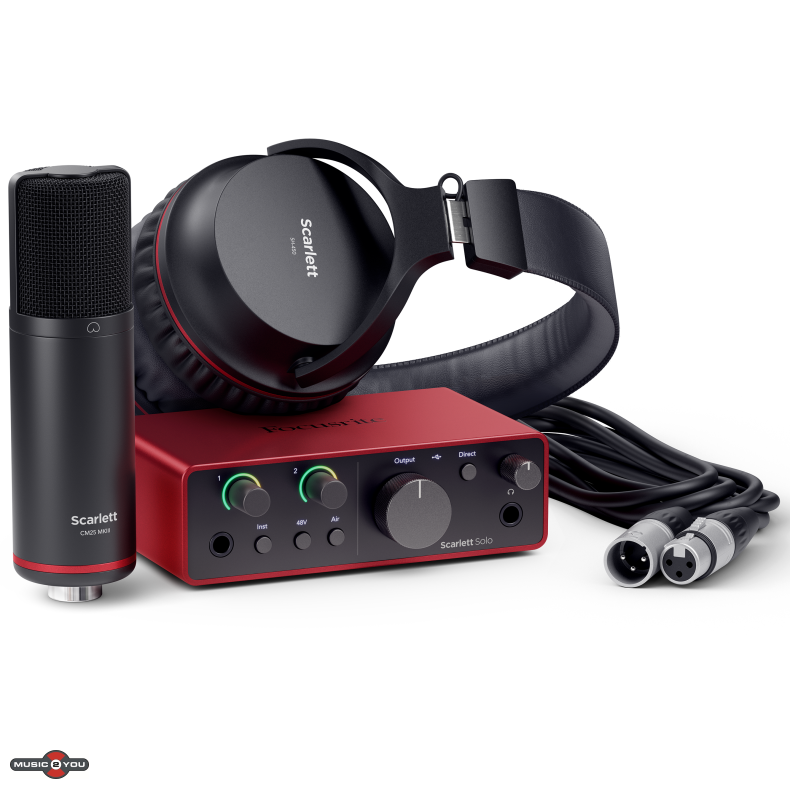 Focusrite Scarlett Solo Studio 4th Gen Lydkort Bundle