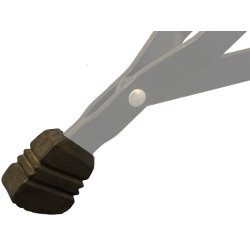 Gummifod til BigBeat standard trommestol - Sort