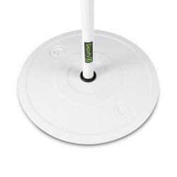 Gravity MS 23 W Solist Mikrofonstativ med rund klumpfod - Hvid